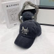 Black Fashion Street Letter Patchwork Hat