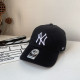 Black Fashion Street Letter Patchwork Hat