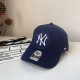 Navy Blue Fashion Street Letter Patchwork Hat