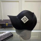Black Fashion Street Letter Patchwork Hat