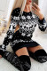 Black Fashion Casual Print Basic O Neck Long Sleeve Dresses