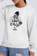White Casual Vintage Print Patchwork Letter O Neck Tops