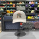 White Fashion Vintage Letter Patchwork Hat