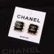 Black Fashion Simplicity Letter Patchwork Earrings