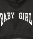Pink Casual Print Patchwork Hooded Collar Long Sleeve Two Pieces