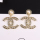 Gold Fashion Elegant Patchwork Hot Drill Earrings