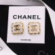 White Fashion Simplicity Letter Patchwork Earrings