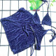 Blue Purple Fashion Sexy Letter Patchwork Swimwears