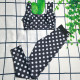 Black Fashion Sexy Dot Patchwork Swimwears