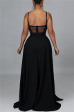 White Fashion Sexy Patchwork Solid See-through Backless Spaghetti Strap Skinny Jumpsuits
