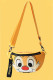 Orange Fashion Casual Character Patchwork Bags