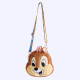 Brown Fashion Cute Character Patchwork Bags
