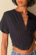 Black Fashion Solid Patchwork O Neck T-Shirts