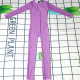 Purple Fashion Vacation Letter Patchwork Swimwears