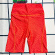 Tangerine Red Fashion Vacation Letter Patchwork Swimwears