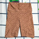 Khaki Fashion Vacation Letter Patchwork Swimwears