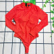 Tangerine Red Fashion Vacation Letter Zipper Swimwears