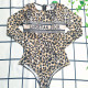 Leopard Print Fashion Sexy Leopard Letter Swimwears