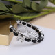 Black Silver Fashion Elegant Geometric Patchwork Earrings