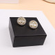 White Fashion Simplicity Geometric Patchwork Earrings