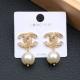 Gold Fashion Elegant Patchwork Hot Drill Earrings