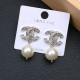 Silver Fashion Elegant Patchwork Hot Drill Earrings