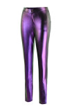 Colour Fashion Casual Basic Skinny High Waist Pencil Colorful Trousers