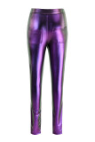 Colour Fashion Casual Basic Skinny High Waist Pencil Colorful Trousers