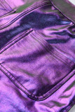 Colour Fashion Casual Basic Skinny High Waist Pencil Colorful Trousers