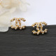 Gold Fashion Simplicity Geometric Pearl Earrings