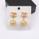 Gold Fashion Celebrities Geometric Patchwork Earrings