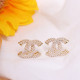 Gold Fashion Celebrities Solid Pearl Earrings