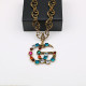 Gold Fashion Vintage Patchwork Hot Drill Necklaces