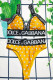 Yellow Fashion Sexy Print Patchwork Swimwears