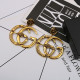 Gold Fashion Vintage Geometric Patchwork Earrings