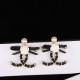 Black Fashion Celebrities Geometric Patchwork Earrings