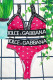 Rose Red Fashion Sexy Print Patchwork Swimwears
