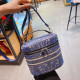 Blue Fashion Vintage Print Patchwork Bags