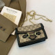 Black Fashion Vintage Print Patchwork Bags