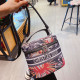 Red Yellow Fashion Vintage Print Patchwork Bags