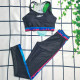 Black Fashion Sexy Letter Patchwork Swimwears