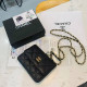 Black Fashion Street Solid Chains Bags