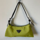 Green Fashion Street Solid Letter Bags