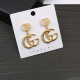 Gold Fashion Vintage Patchwork Pearl Earrings