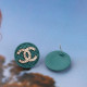 Dark Green Fashion Street Patchwork Hot Drill Earrings