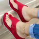 Red Street Patchwork Opend Comfortable Shoes
