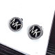 Silver Fashion Street Letter Patchwork Earrings