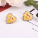 Yellow Fashion Street Patchwork Hot Drill Earrings