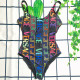 Black Fashion Sexy Print Backless Swimwears