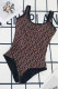 Black Fashion Sexy Letter Backless Swimwears